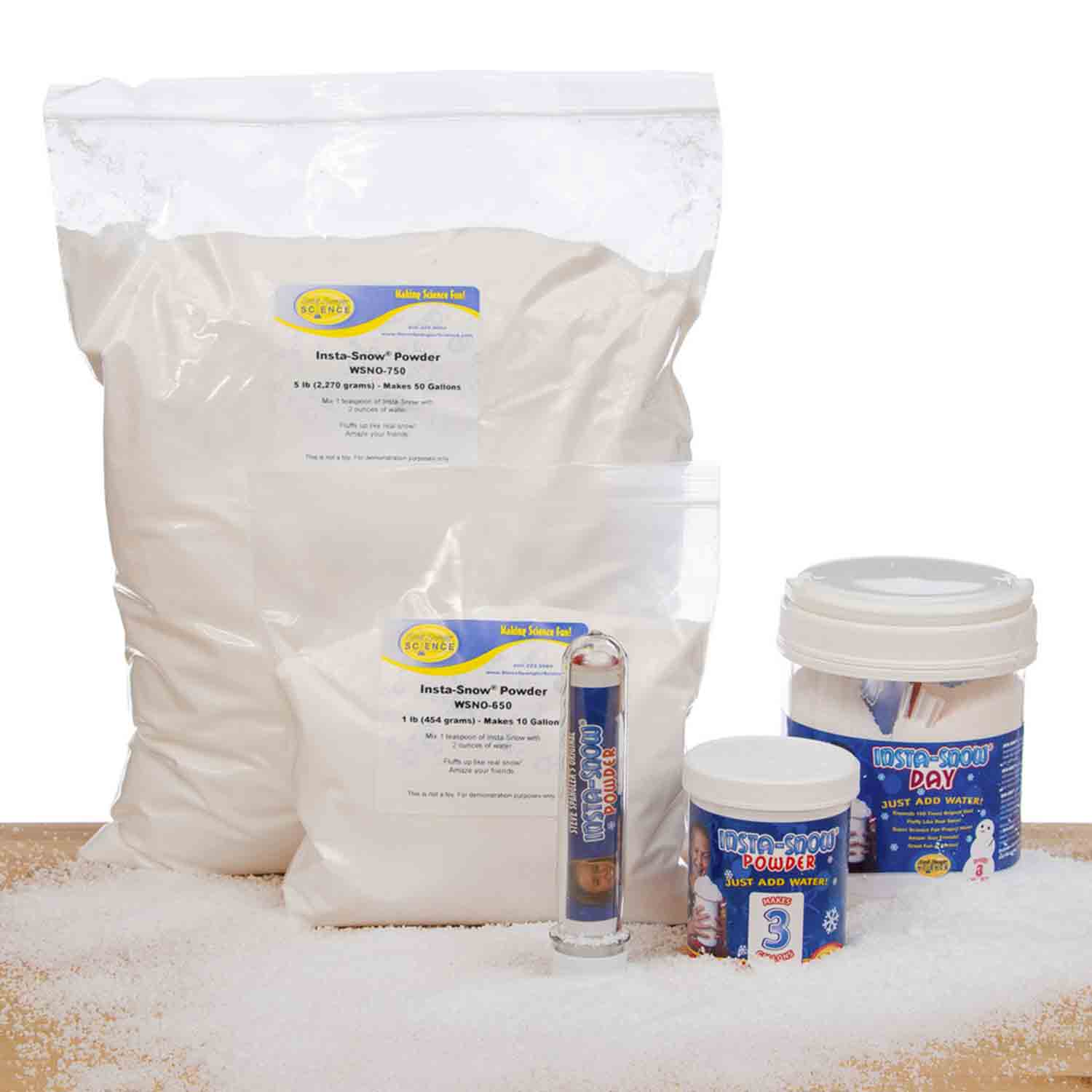 Just Add Water Makes 3 Gal Fake Artificial Faux Snow Powder Instant Snow To Go 